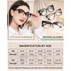 MARE AZZURO Oversized Reading Glasses 3.50 Women Large Cat Eye
