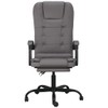 YAFF Massage Reclining Office Chair Gray Faux Leather-9775