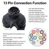 HISports 13 Pin to 7 Pin Towing Adaptor Twin Socket