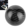 Car Shift Knob with Adapters Universal Black Carbon Fiber Gear