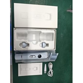 Bikini Trimmer for Women, 4 in 1 Electric Shaver for Women, Electric Razors with Dual Heads, IPX7 Waterproof Pubic Hair Trimmer, Replaceable Razors for face, Body, Private Area (Blue)