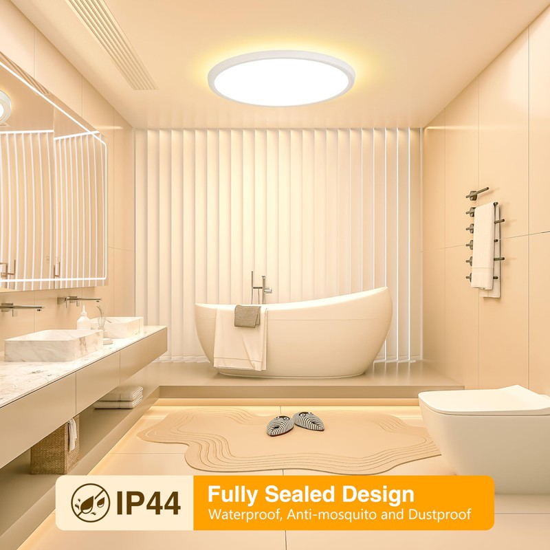 OUILA LED Ceiling Light Flat Round - Diameter 22 cm