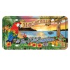 Rico Industries MTG111128C 5 O'clock Margaritaville Metal License Plate Tag,Blue,