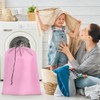 sourcing map Laundry Bag with Drawstring Closure, 27"x22" Dirty Clothes