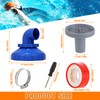 HUAREW 5pcs Pool Jet Nozzle Set, 360° Swivel Rotatable Pool