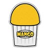 Mango Flavor Italian Ice Decal Shaved ice Sticker cart