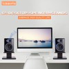 6" Desktop Bookshelf Speaker Stands Pair for Under 15" Studio
