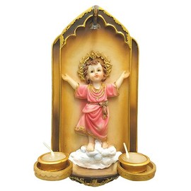 8 Inch Divine Child Pendant with Candles Nino Jesus Decoration