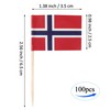 JBCD Norway Toothpick Flag Norwegian Mini Small Cupcake Topper Flags