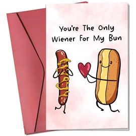 Valentines Gifts for Him, Boyfriend, Bf, Husband, Men - Funny Valentines Card for Him - Anniversary, Birthday Gifts for Him - Single 5.3''x 8'' Funny Card with Envelope for Boyfriend, Husband