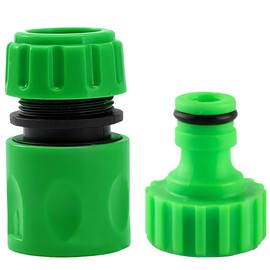 XPendHoze Hose Connector Garden Hose Fitting Set.Hose End Quick Connector, Double Male Snap Connector,2 Hose Tap Connector 1/2 Inch and3/4 Inch Size 2-in-1etc (kit 4)