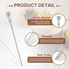 sourcing map 5 Pcs Stainless Steel Cocktail Picks, 4.5 Inch