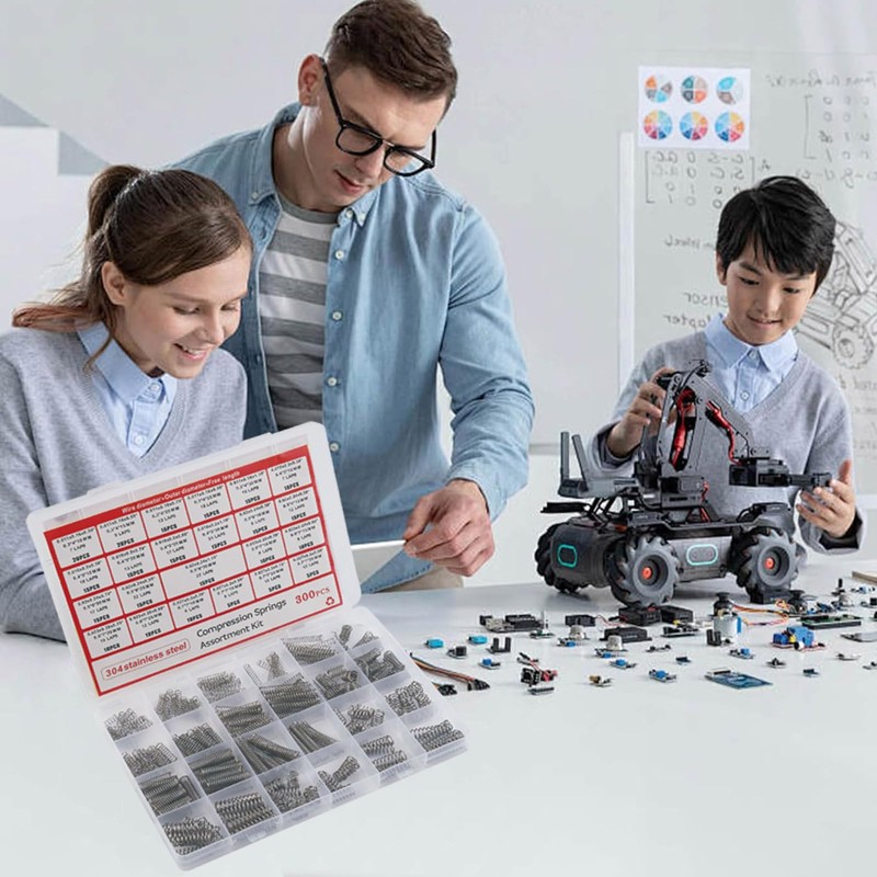 Refoiner 圧縮スプリング セット コイルスプリング 小型ばね 300PCS 圧縮スプリング詰め合わせキット DIY 修理 試作