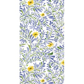 IHR Ideal Home Range Dinner Napkins Disposable 3-Ply Paper Hand Towels, 8.5" x 4.5", Lovely Branches (Blue), 16-Count