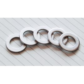 Aluminum Drain Washer, 5 Pieces, M0.5 x 0.8 x 0.8 inches (12 x 20 mm) x 2.0T