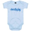FanShirts4u Baby Bodysuit Sixty Blue Munich Light Blue 3-6 Months