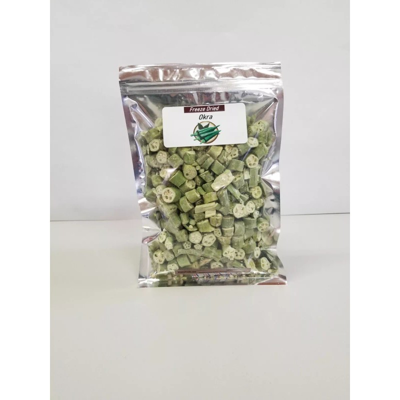 Eterna Fresh Freeze Dried Okra Camping Hiking Survival Storage Food