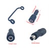 2Pcs DC 5.5mmx2.1mm Female Connector to DC8.0mm x 2.0mm Male