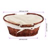 JOIKIT 2 Pack Wicker Woven Basket with Handle, Oval Wicker