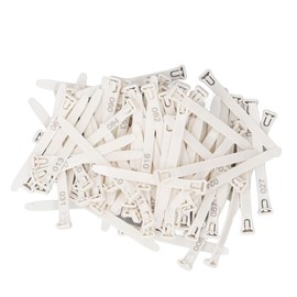 Generic Chicken Leg Rings, 1 to 100 Numbered Poultry Identification Bands, White, 100 Count