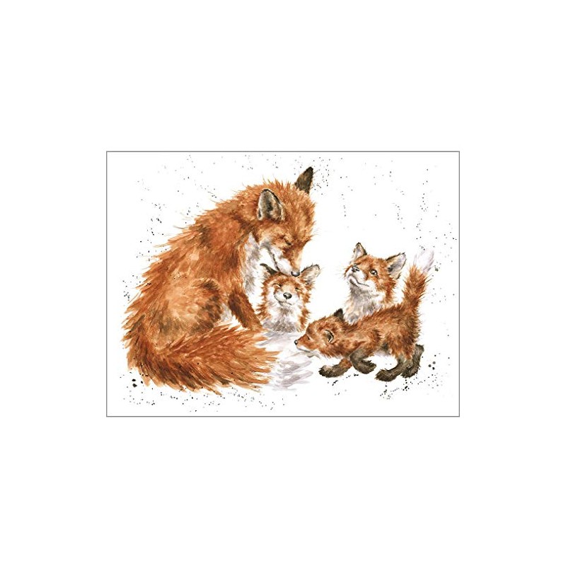 Wrendale Designs Greeting Card - THE BEDTIME KISS (Foxes)