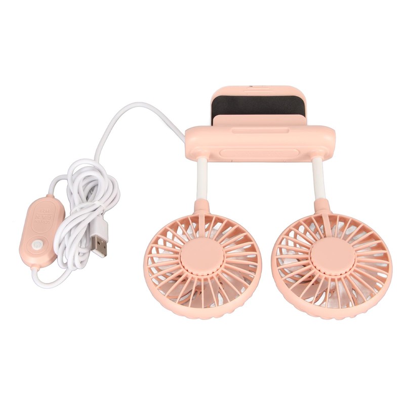Monitor Fan 2 Heads 3 Speed Modes 6.6ft USB Cable