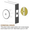 NU-SET Lock | Steel Plate Door Hole Cover | Door