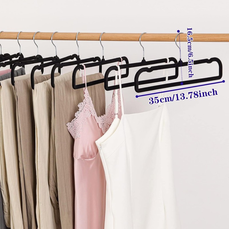 Velvet Hangers Non Slip - 20 Pack Pants Hangers for