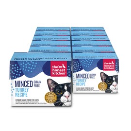 The Honest Kitchen Grain Free Minced Turkey in Bone Broth Gravy Wet Cat Food, 2.8 oz x12