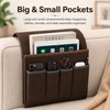 Sofa Armrest Organizer for Remotes & Magazines – Hanging Fabric
