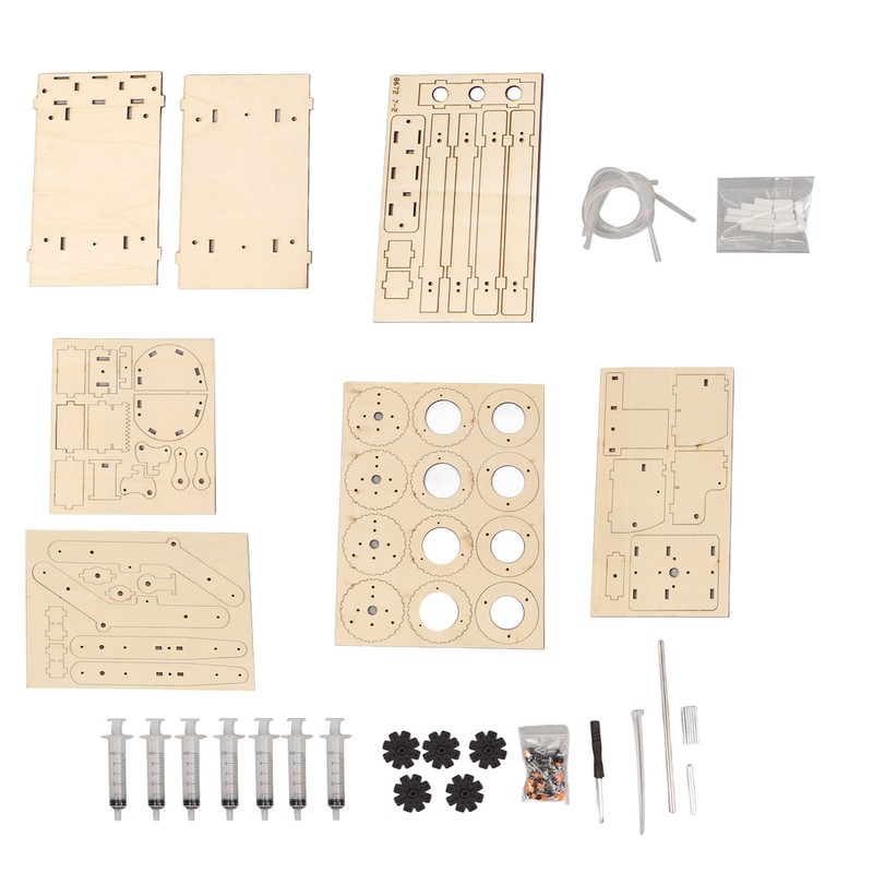 Wooden Hydraulic Excavator DIY Manual Detachable Educational Stimulation Hydraulic Excavator