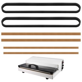 Replacement Parts for Weston Pro 2300,PRO-2100,Pro-3500 Vacauum Sealer Models Maintenance Kit for Weston Pro-Series Vacuum Sealer（2pcs Oval Vacuum Chamber Seals & 4pcs Seal Bar Tapes）
