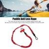 2Pcs Kayak Paddle Leash Nylon Rubber Corrosion Resistant Stretchable Anti