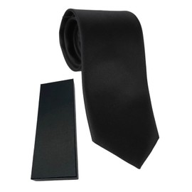 koruha Necktie, Black, Funeral, Silk, 100% Formal Dress, Men's Black, Plain, Ceremonial Occasions, Going Out of the Night, Memorial Services, Formal, Black