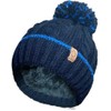Mens Warm Winter Chunky Ski Bobble Pompom Hat with Cosy