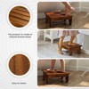Holana 6.5" Wooden Step Stool for Adults (No Assemble Required)-