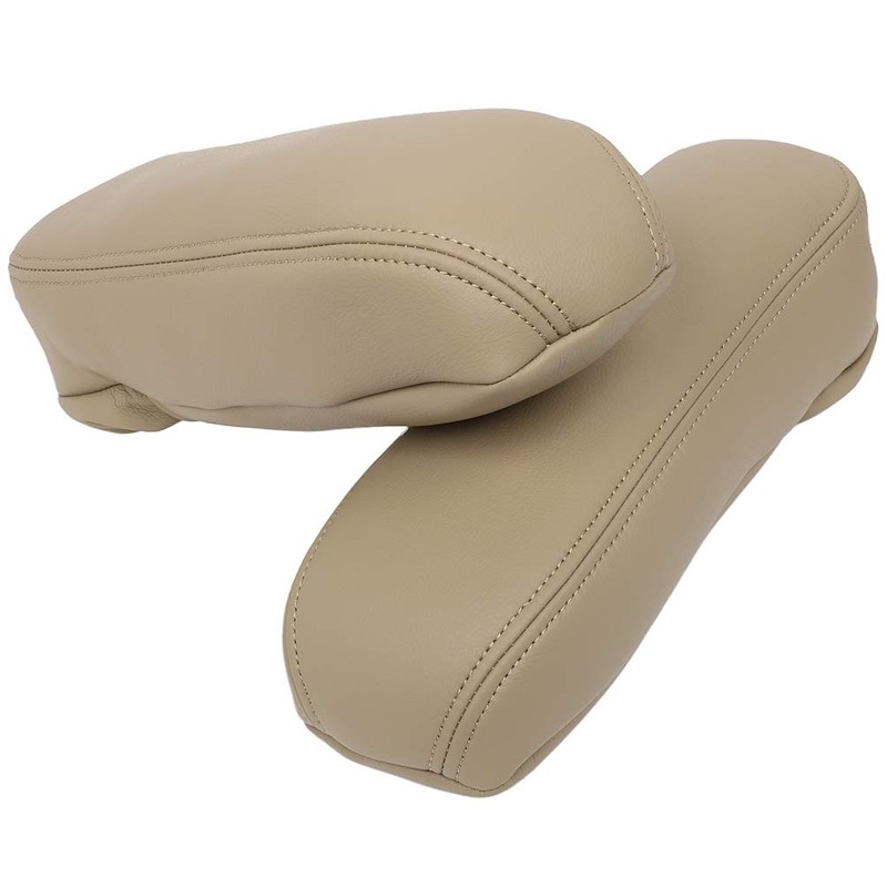 OCPTY Beige Leather Car Seat Armrest Cover - Compatible with