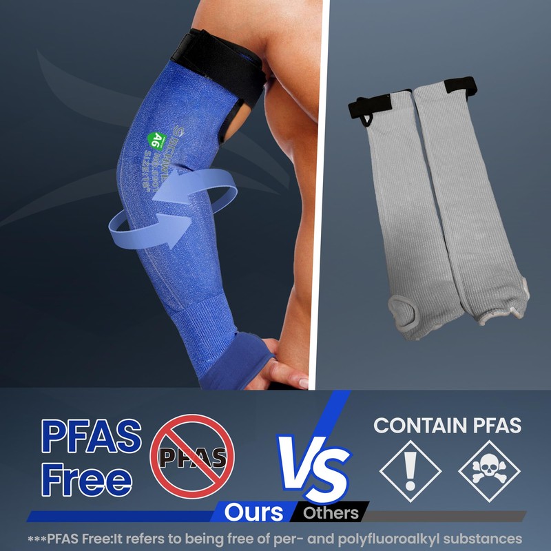 Schwer ANSI A6 Cut Resistant Sleeves, 22 inch Protective Arm