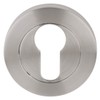 Excel Architectural DH3643 Round Euro Profile Escutcheon Set, Satin Chrome