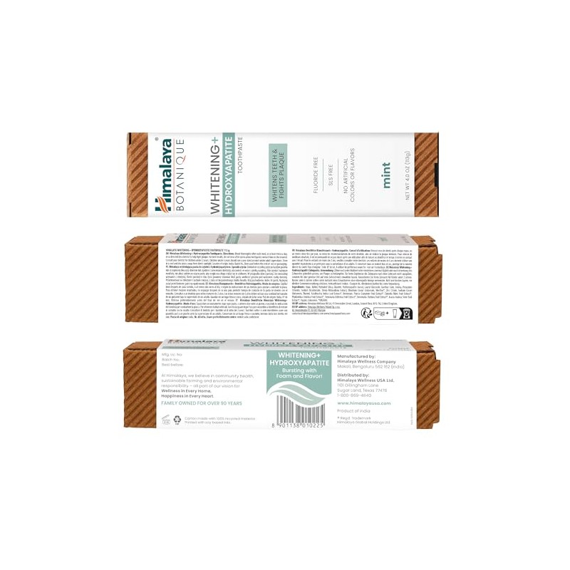 Himalaya Botanique Whitening Toothpaste with Hydroxyapatite 113g