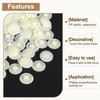 Sourcing Map 200Pcs Screw Cap Covers, 17 x 4mm Plastic