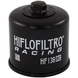 HiFloFiltro Filtro de Aceite de Carreras HF138RC, Negro