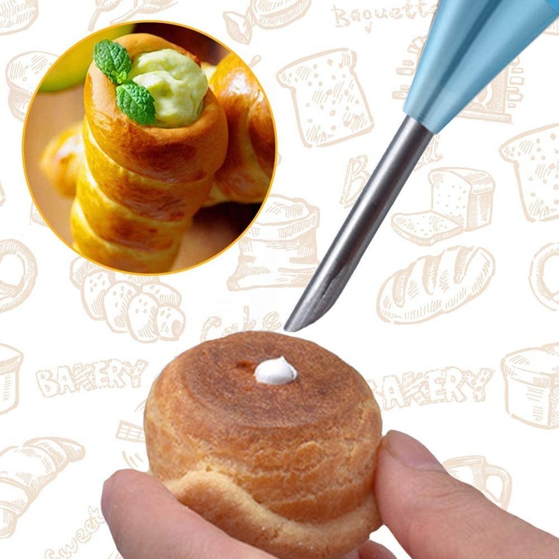 VolksRose 16pcs Cannoli Tubes Kit, Stainless Steel Cannoli Forms Tubular