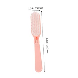 Beavorty 2pcs Portable Hair Comb Wide Teeth Brush for Curly Hair Long Slick Back Brush for Straightening Comb Mini