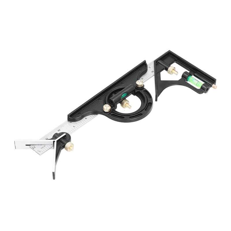 Combination Square Aluminum Alloy Stainless Steel Measuring Tool for Angle