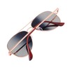 Kan.Do Aviator Sunglasses Alloy Frame Looking Behind Rear View Mirror