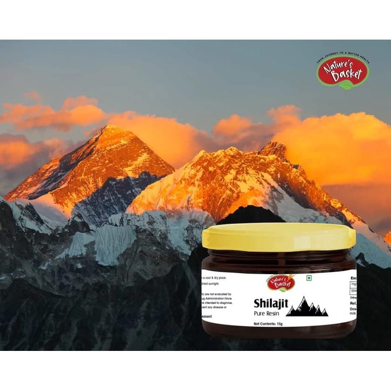 Nature's Basket Shilajit Resin with Measuring Spoon Included - (15