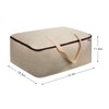 Surblue Clothes Storage Bag Organizer with Durable Handles Thick Fabric