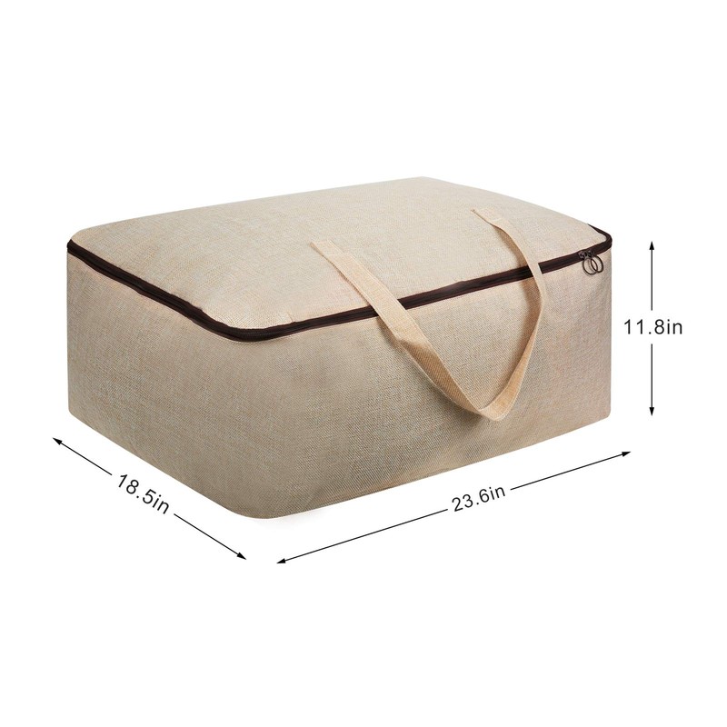 Surblue Clothes Storage Bag Organizer with Durable Handles Thick Fabric