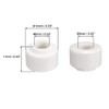 sourcing map 10pcs Ceramic Insulator Bead 6mm X 14mm Round